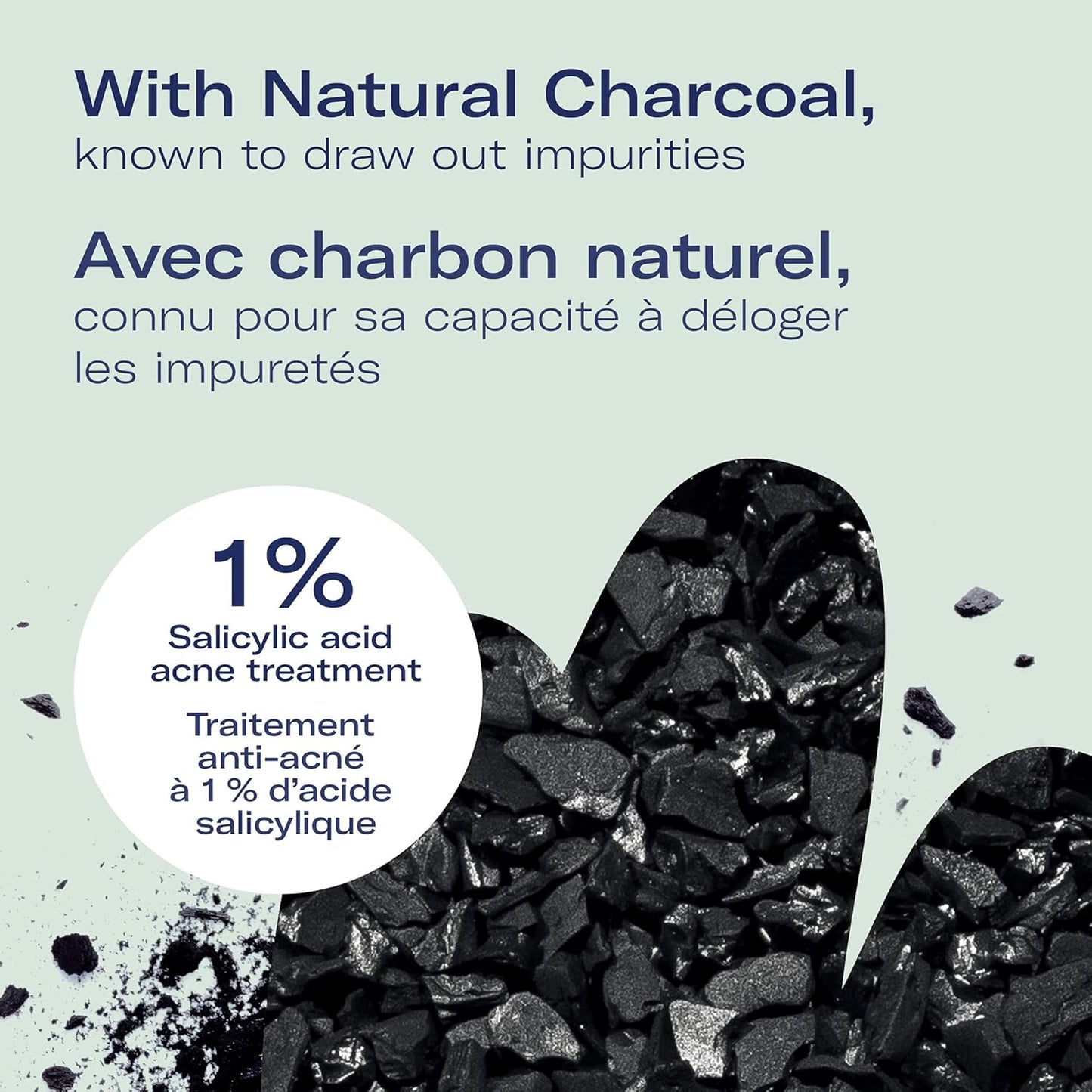 Biore Acne Clearing Charcoal Duo, Charcoal Acne Clearing Cleanser and Scrub for the face, with Salicylic Acid for Acne Prone and Oily Skin, Dermatologist Tested and Vegan Friendly