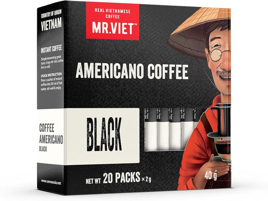 Mr.Viet 高級美式黑色即溶咖啡 120 包