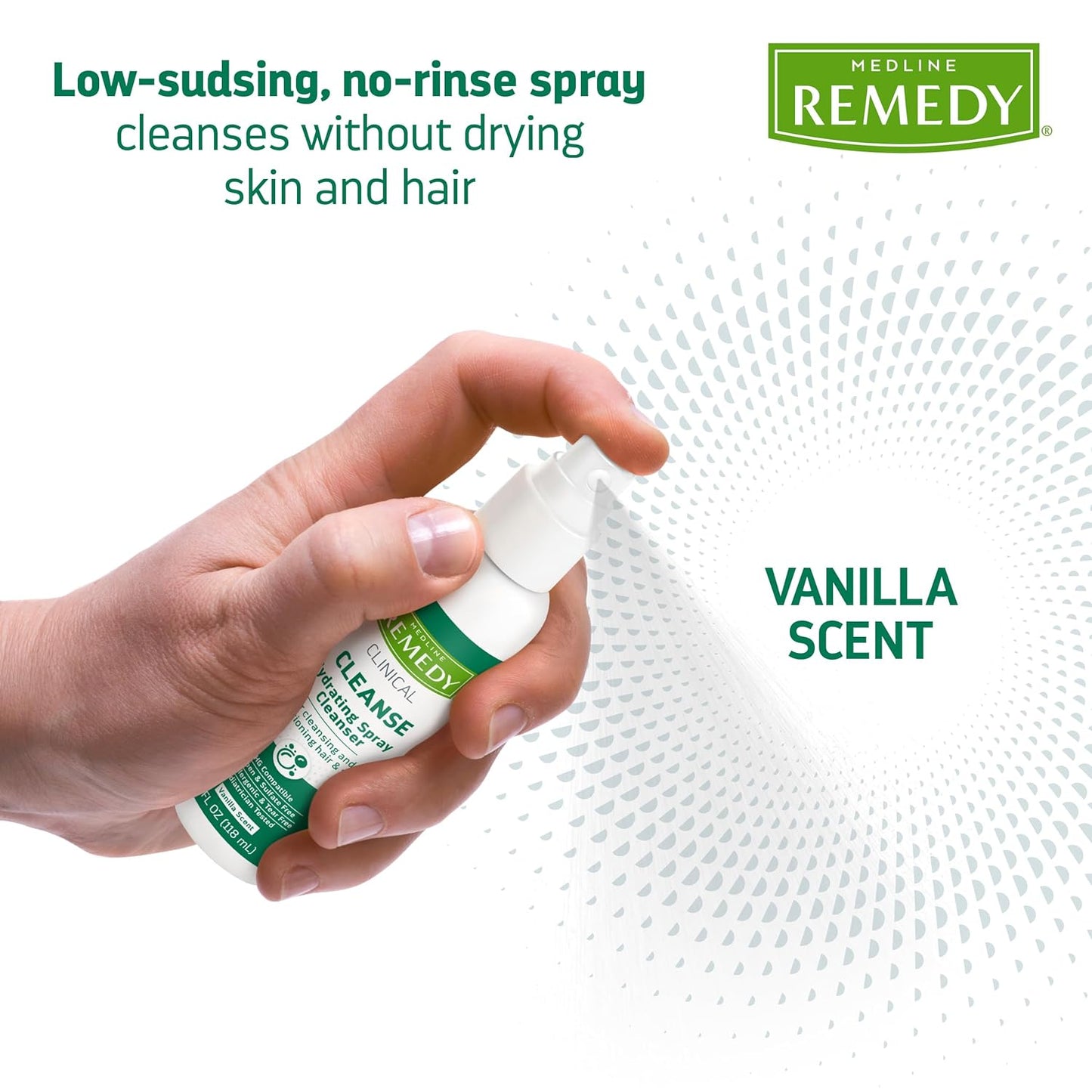 Medline Remedy MSC092208 Phytoplex No-Rinse Hydrating Spray Cleanser, 8-Ounce (Pack of 12)