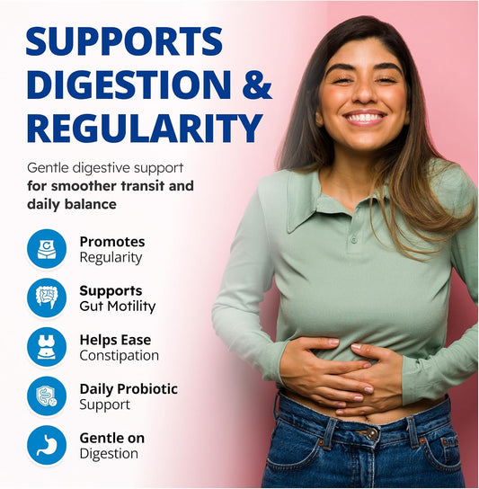 CanPrev - Pro-Biotik 肠道转运,30 粒素食胶囊,30 天用量 - 温和支持规律排便和消化平衡,益生菌可温和缓解便秘并保持健康的肠道转运时间