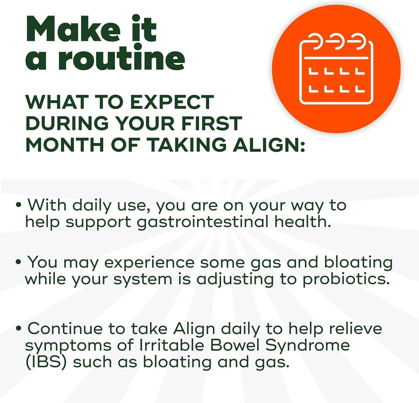 Align Advanced Probiotic Digestive Support, IBS Symptom Relief: Gas, Abdominal Discomfort, Bloating, Helps Healthy Intestinal Flora for Women & Men, 21 Capsules