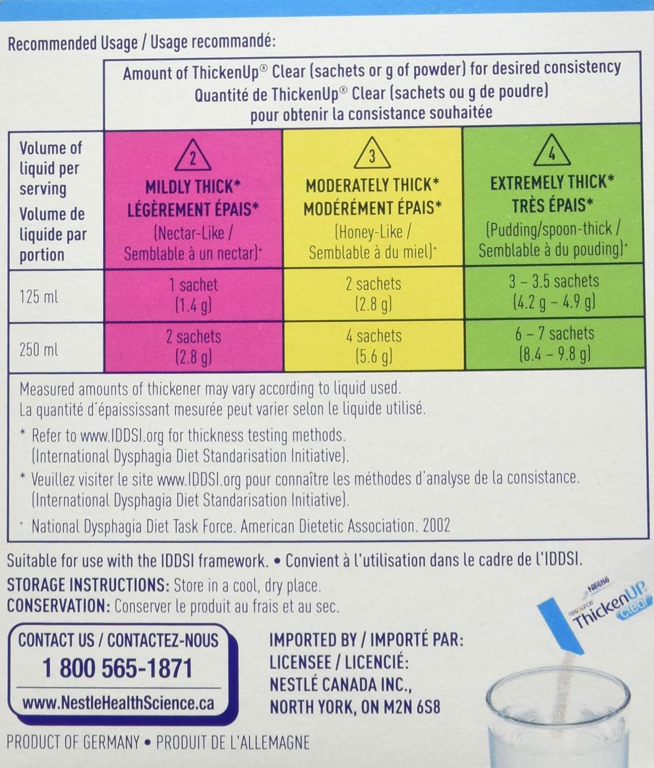ThickenUp Clear, Instant Food and Drink Thickener, 125g Canister & ThickenUp Clear, Instant Food and Drink Thickener, 24 x 1.4g Sachets
