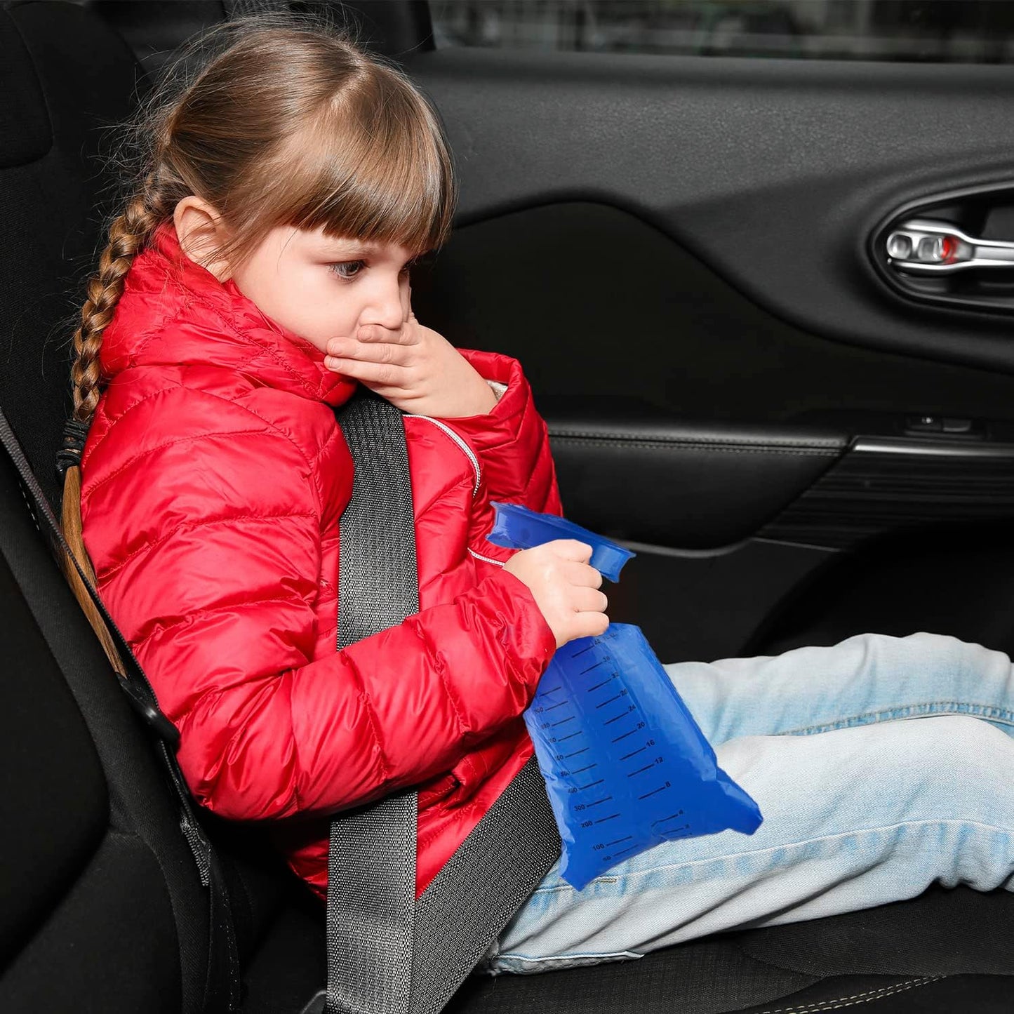 C CRYSTAL LEMON 一次性呕吐包 - 15 个防漏 1000 毫升呕吐包,适用于医院或家庭使用 - 耐用、无味、缓解晕动病