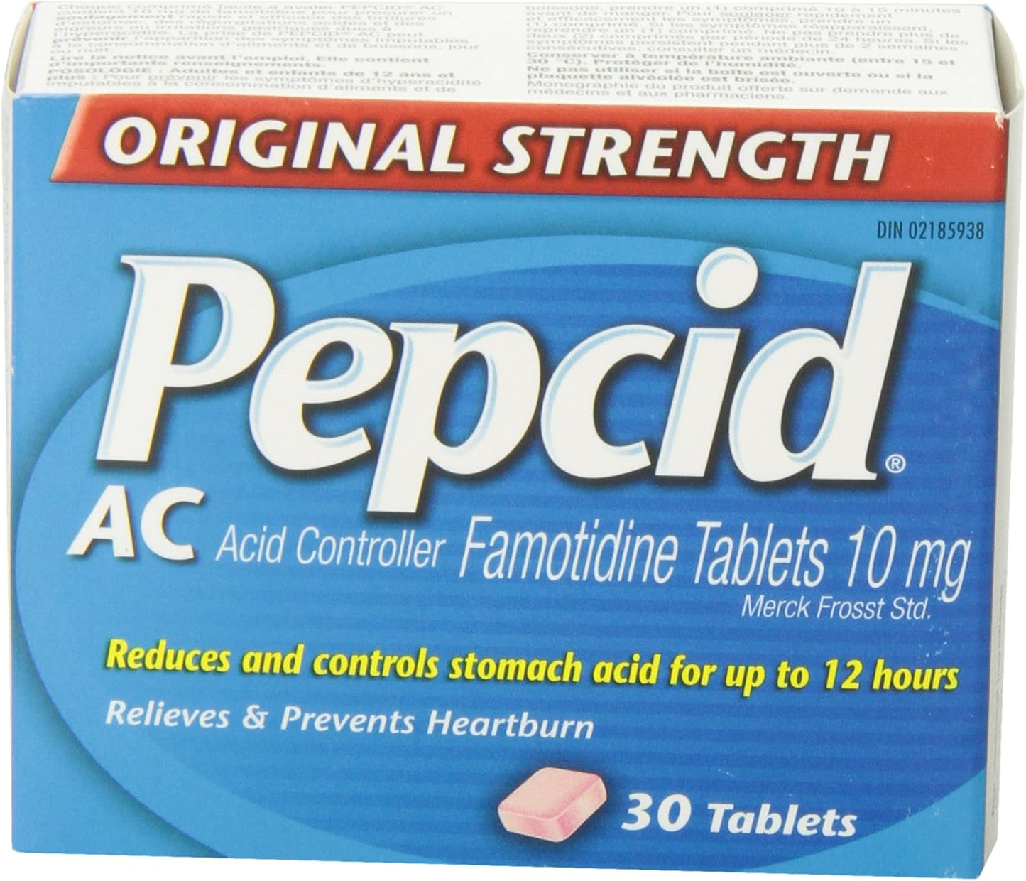 Pepcid Acid Controller, Original Strength, Acid Reducer and Antacid for Heartburn, Prevents & Relieves Heartburn,10mg, 30 Count