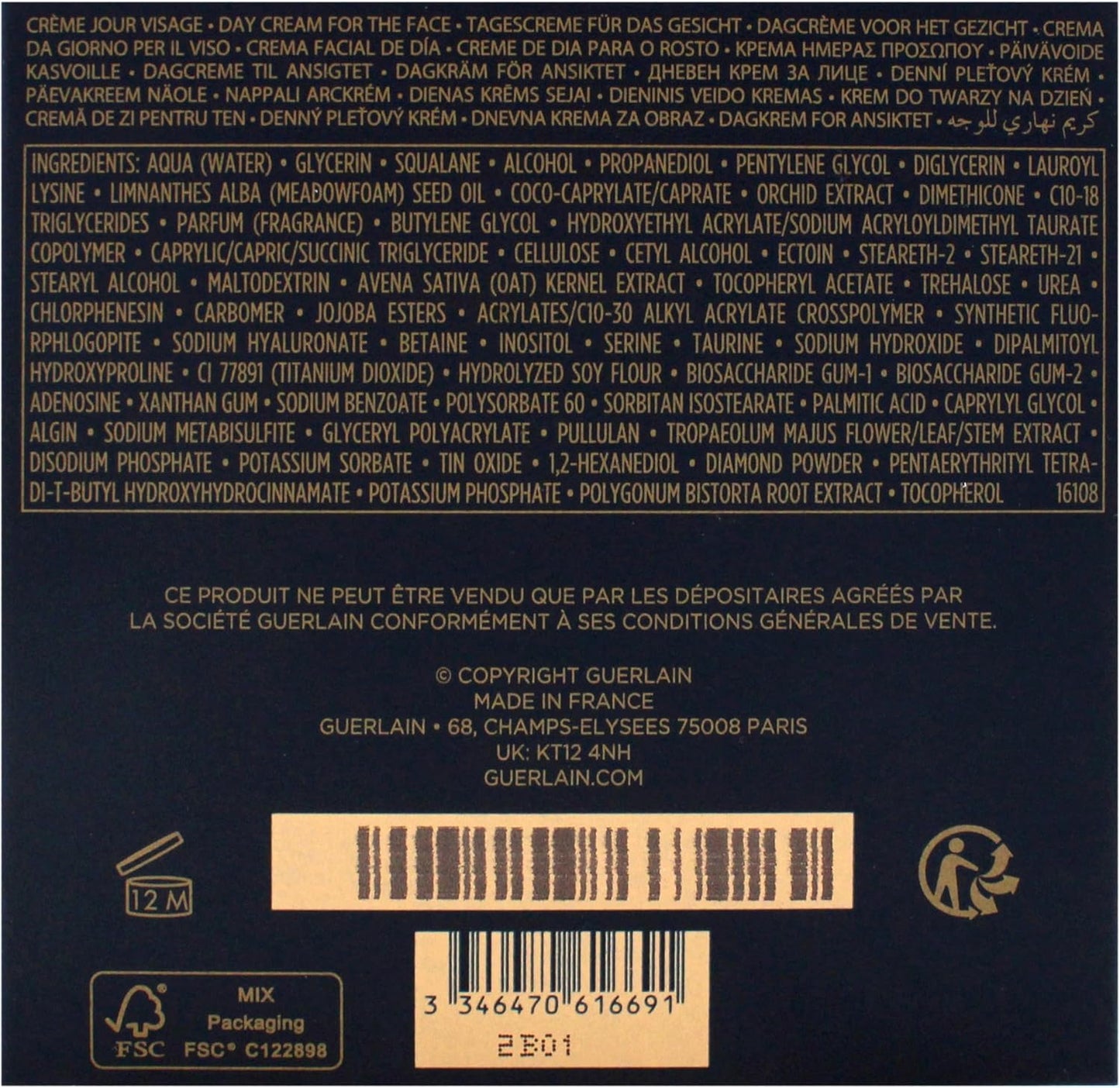 Guerlain Orchidee Imperiale The Light Cream Cream Women 1.6 oz