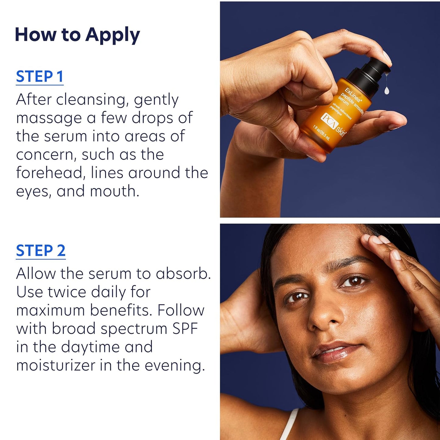 PCA Skin ExLinea Peptide Smoothing Serum, Targeted Neuropeptide Spot Treatment to Firm Aging Skin, 1 fluid ounce