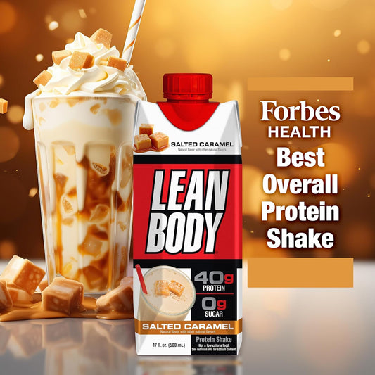 Labrada Lean Body Ready-To-Drink Shake 17-Ounce Salted Caramel, 12-Count