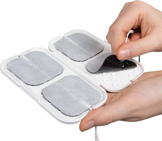 TENS 機器墊支架 - 便攜式耐用存放解決方案,適用於 TENS 7000 和其他 TENS 墊替換件 - 安全閉合,使 TENS 機器墊保持整齊清潔