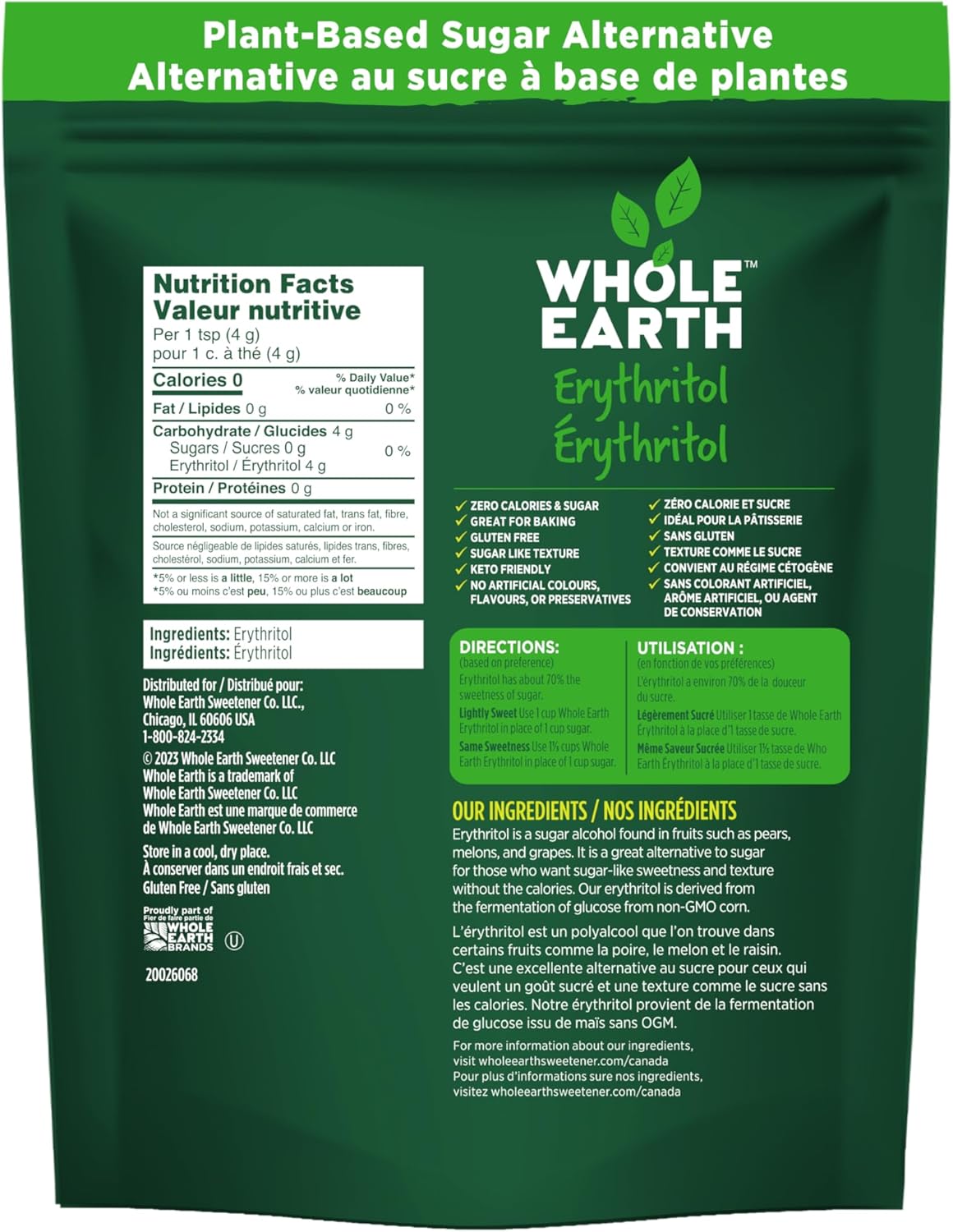 Whole Earth Sweetener Company Whole Earth Erythritol 340 Gr, 340 Grams