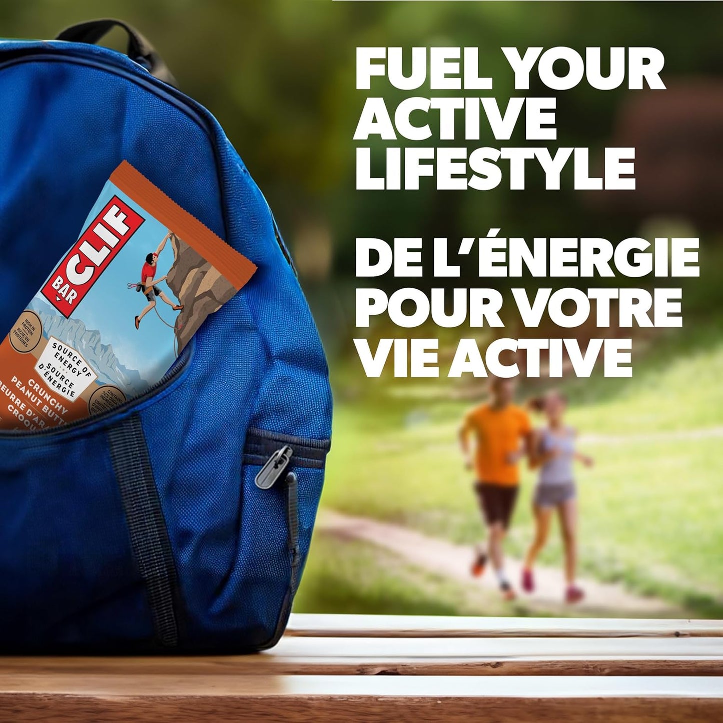 CLIF BAR 能量棒,香脆花生酱,燕麦棒,高蛋白,含 70% 有机成分,680 克(10 包)