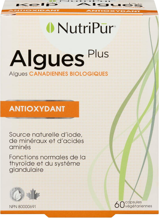 Nutripur Organic KelpPlus,碘補充劑,60粒素食膠囊