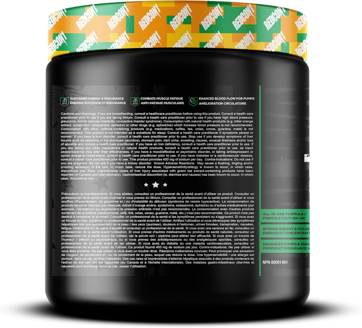 REDCON1 Total War 運動前粉,鳳梨汁 - β-丙氨酸 + 瓜氨酸蘋果酸,適合素食者和生酮飲食者,適合男性和女性,含 250 毫克咖啡因 - 速效 HMB(30 份)