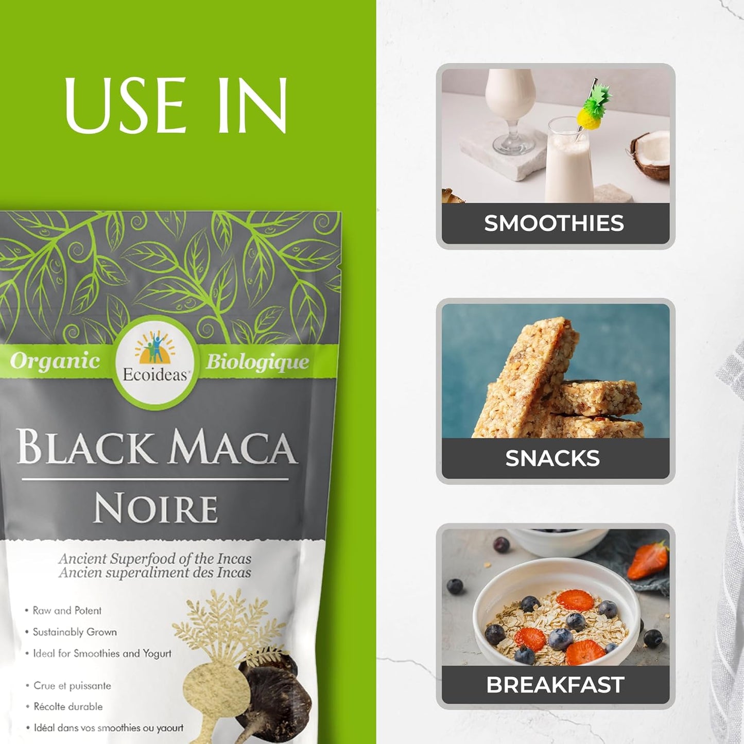 Ecoideas 有機黑瑪卡,227克