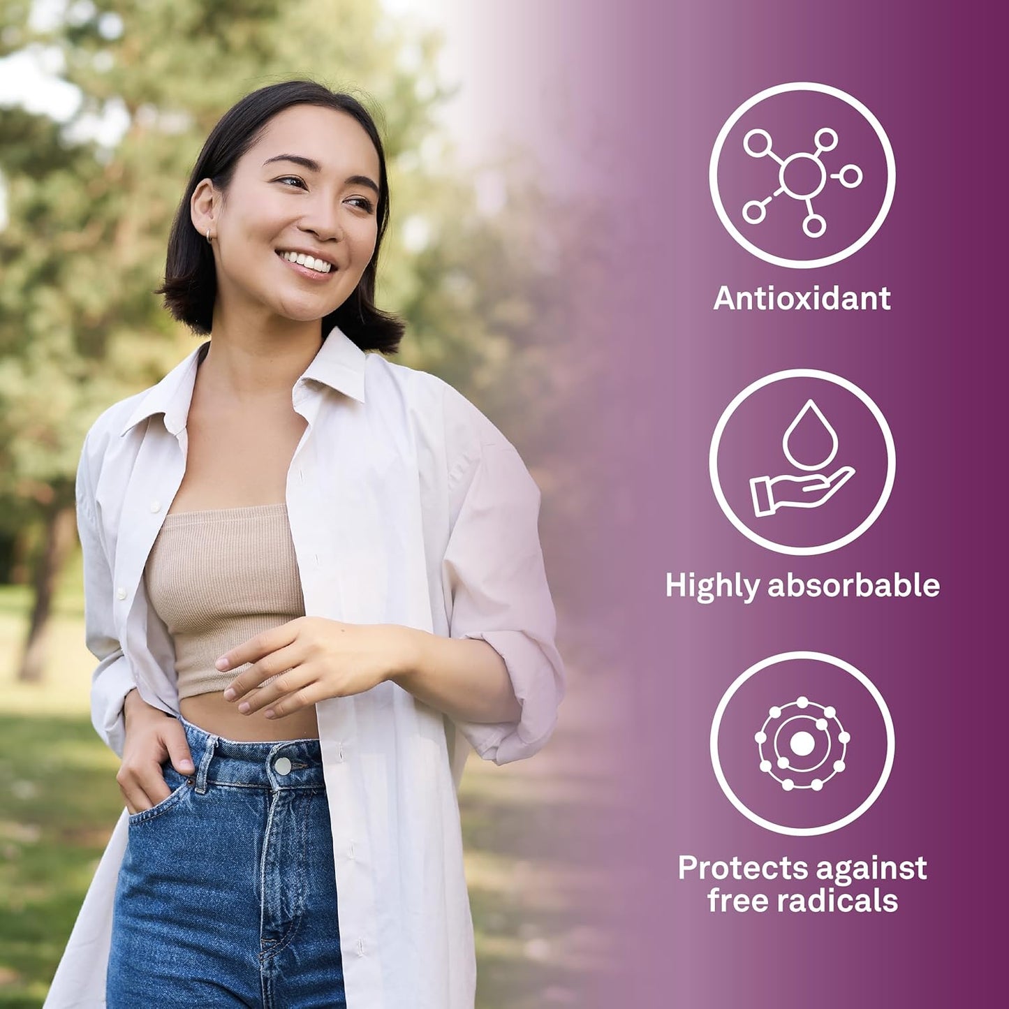 Organika 加拿大制造脂质体 L-谷胱甘肽 500 毫克 - 吸收率高,强效抗氧化,增强免疫力,帮助组织修复,排毒 - 30 粒胶囊,30 天用量