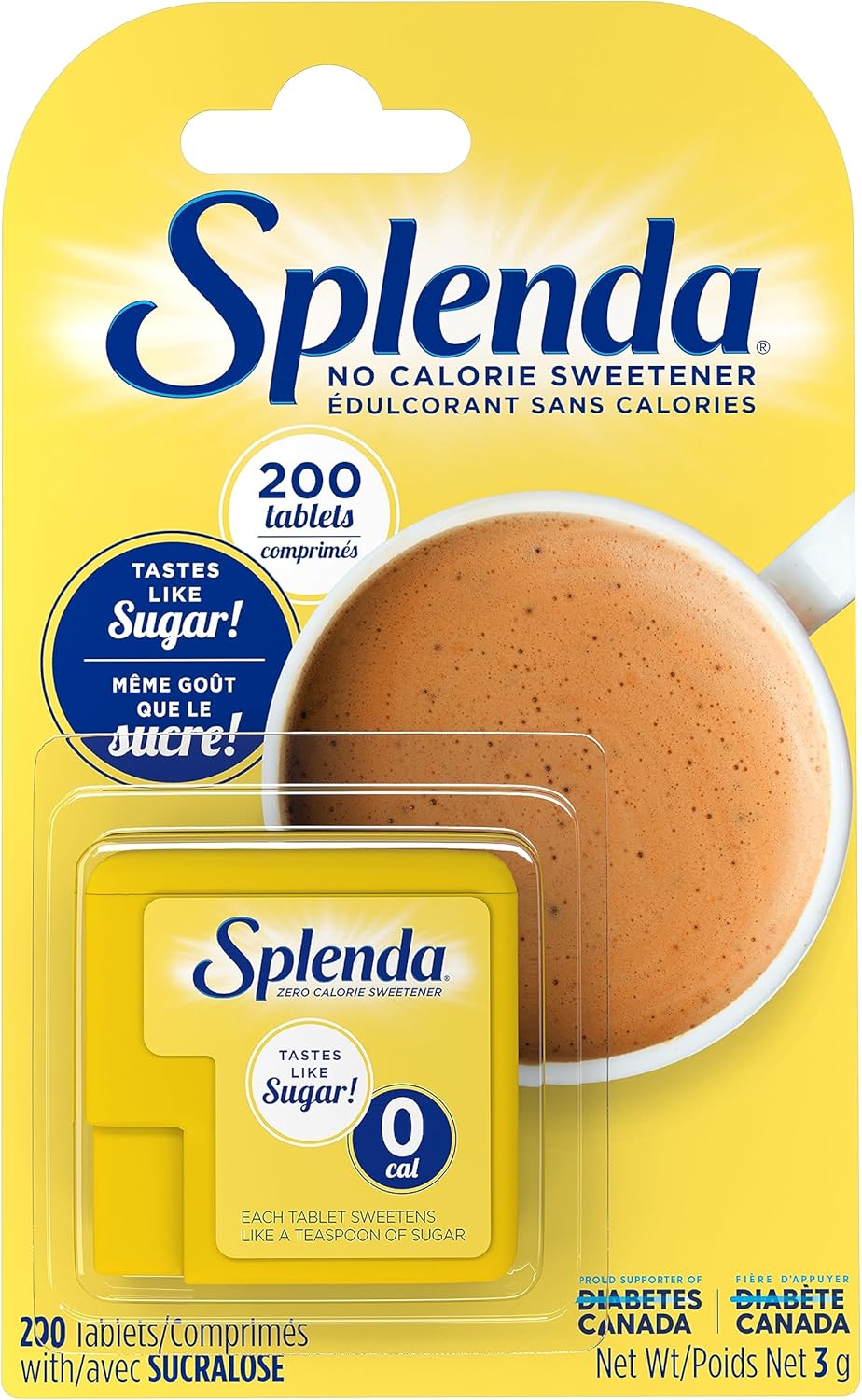 SPLENDA 無卡路里甜味劑迷你裝,200粒