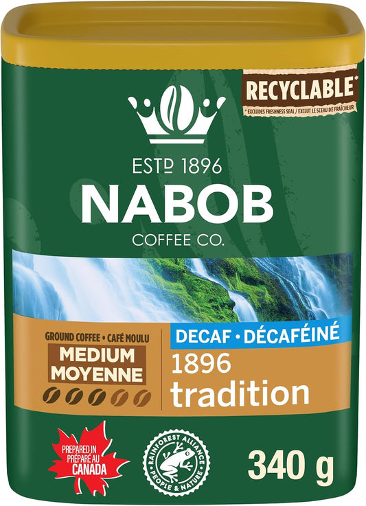 Nabob 1896 年传统无咖啡因咖啡,6 克拉装
