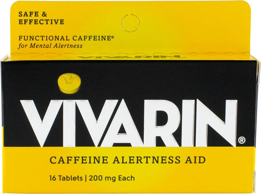 Vivarin 品牌警覺輔助劑,每盒 16 片(6 盒裝) Vivarin 品牌警覺輔助劑,每盒 16 片(6 盒裝) 1 片 0.5 公斤