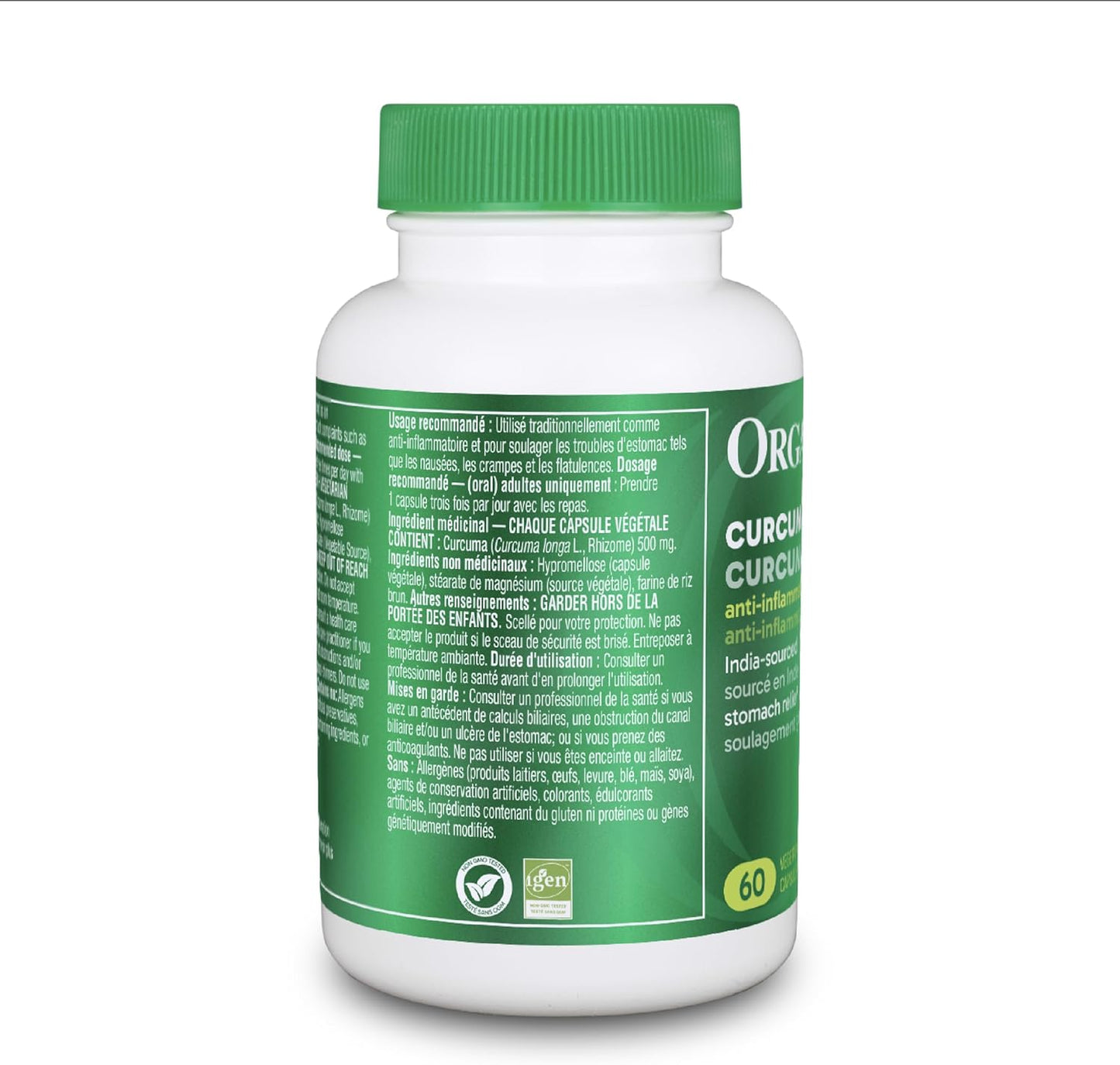 Organika 薑黃素 60 粒素食膠囊