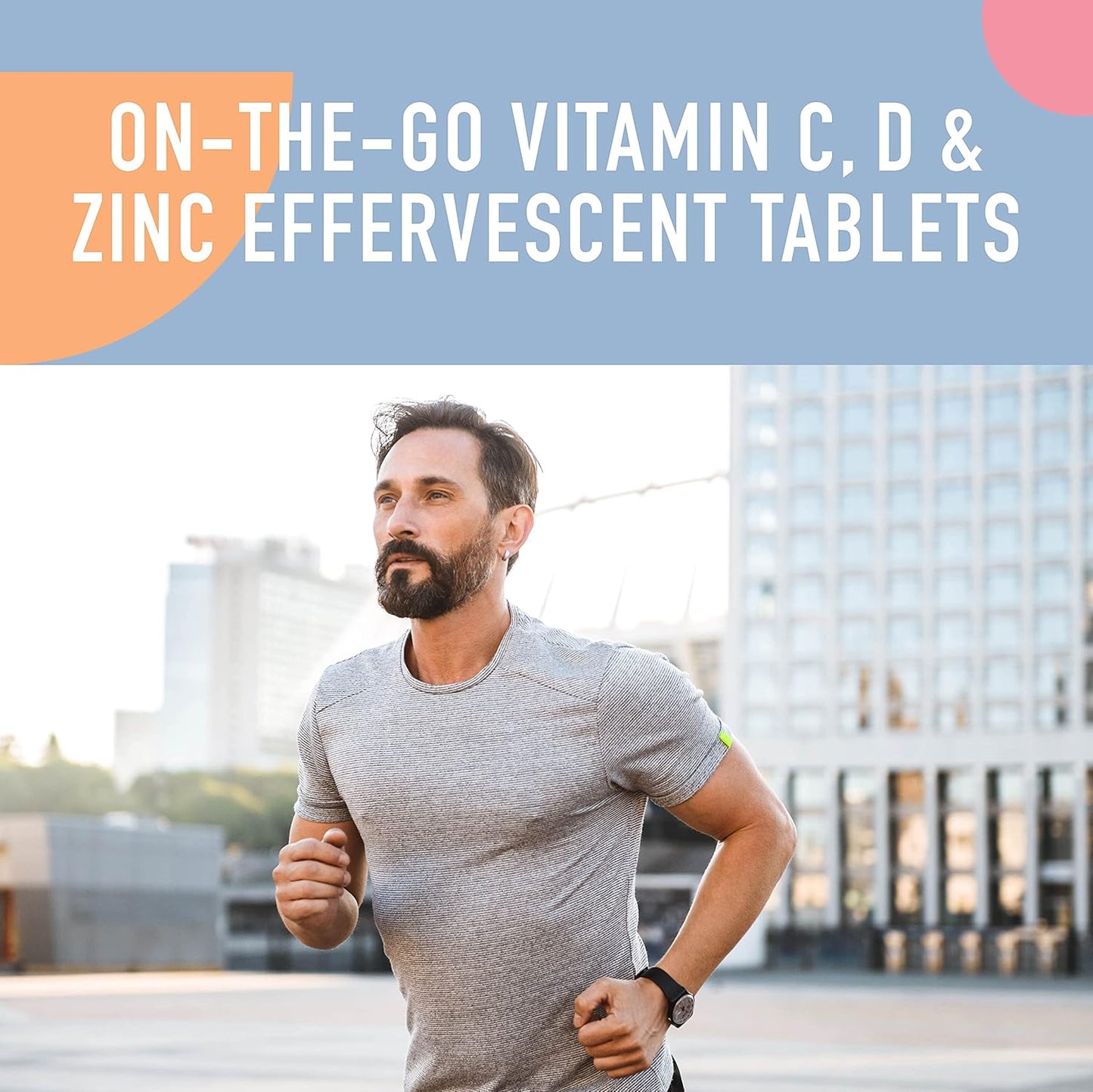 Organika Instant C、D、鋅泡騰片 - 桃子味 - 免疫支持 - 單管 x 10 片