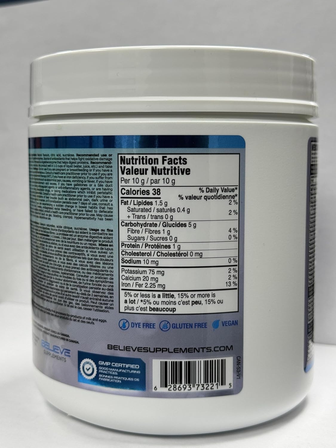 Believe Superfoods + Greens - 70年代菠萝芒果