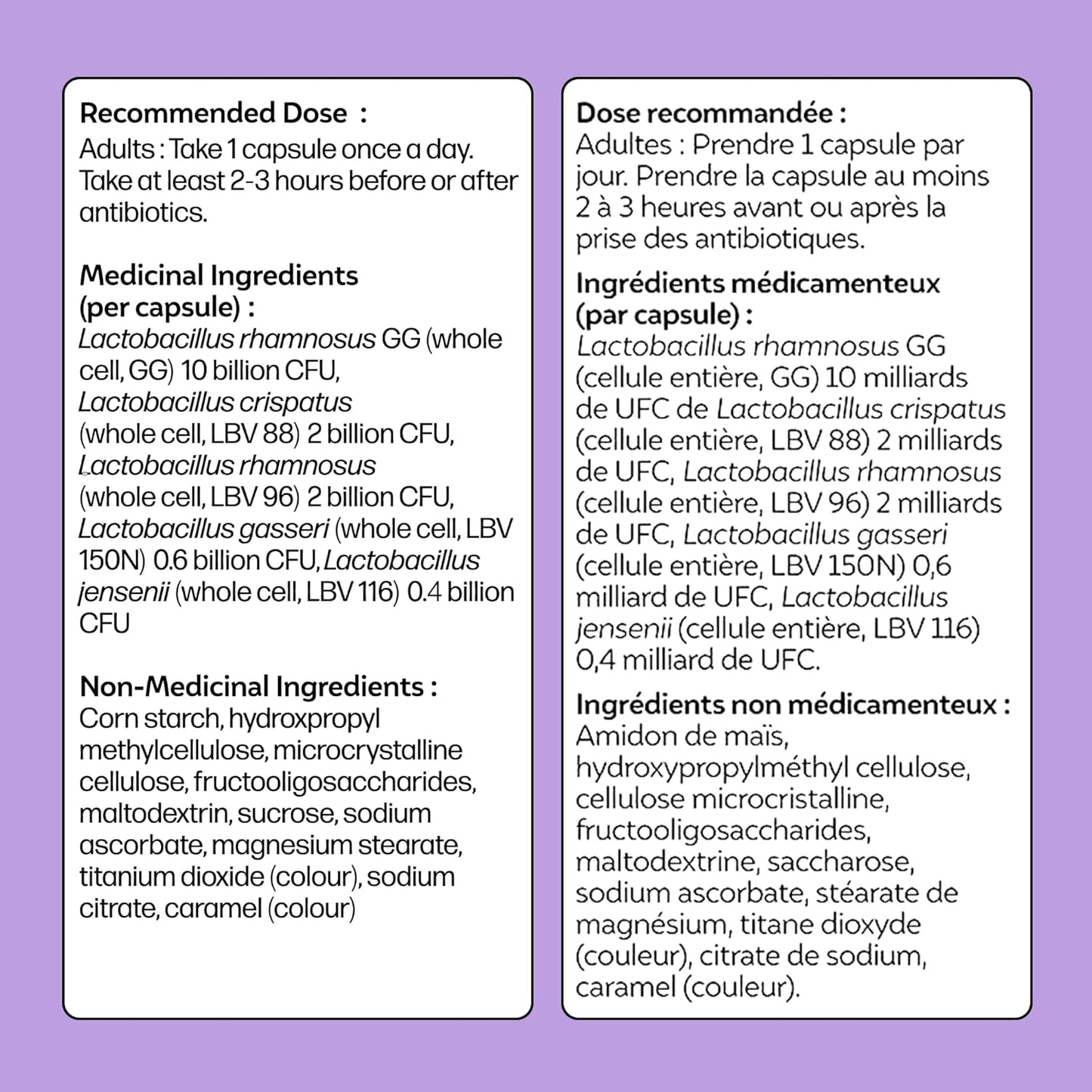 Culturelle 益生菌,女性健康平衡,30 粒胶囊,5 种经临床验证的益生菌菌株,支持消化、免疫和阴道健康*