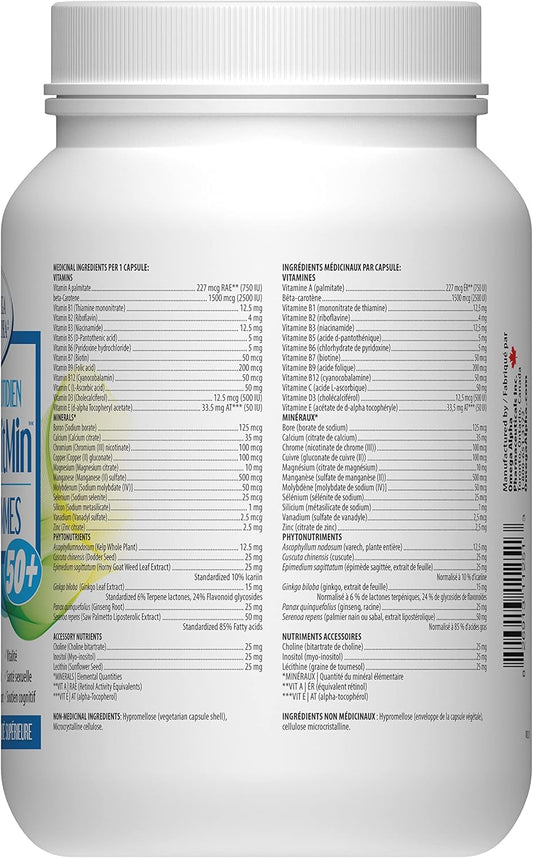 Omega Alpha 每日多种维生素(男性 50+ 适用)- 多种维生素和多种矿物质补充剂 - 60 粒胶囊