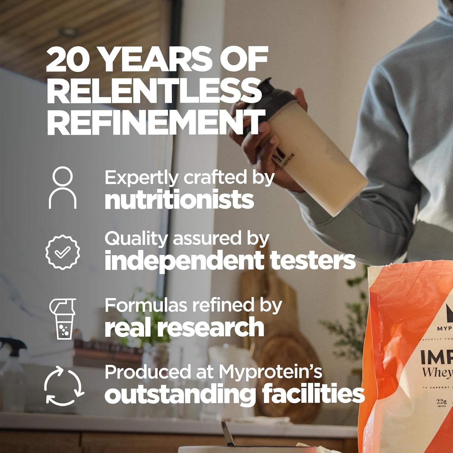 Myprotein 1公斤巧克力布朗尼 Impact 乳清蛋白