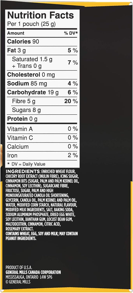 Fibre 1 Delights Bar Lemon Flavour, 5-Count, 125 Gram & Delights Cinnamon Bun Flavour, 5 Count