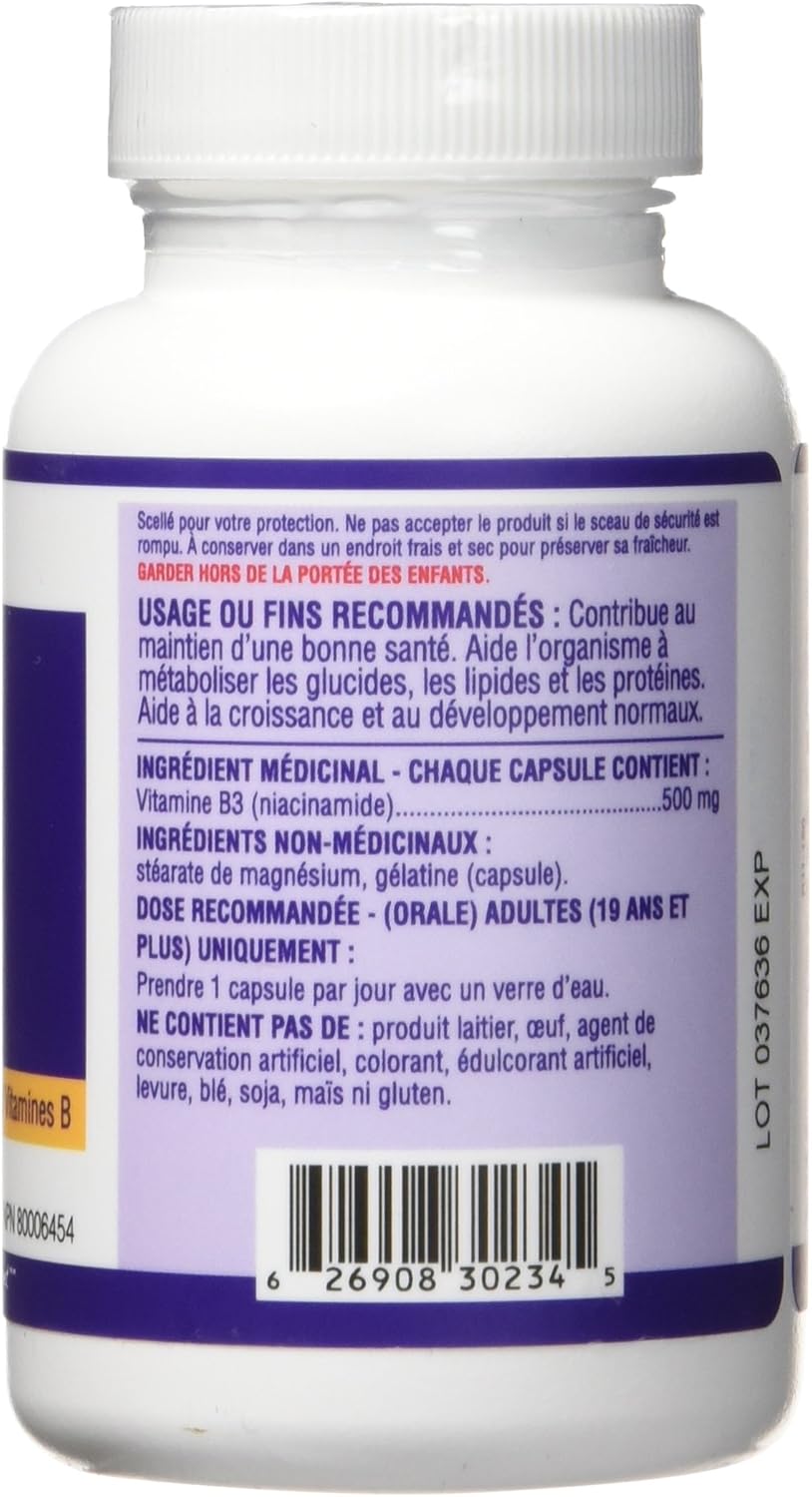 Westcoast Naturals 烟酰胺胶囊,500 毫克