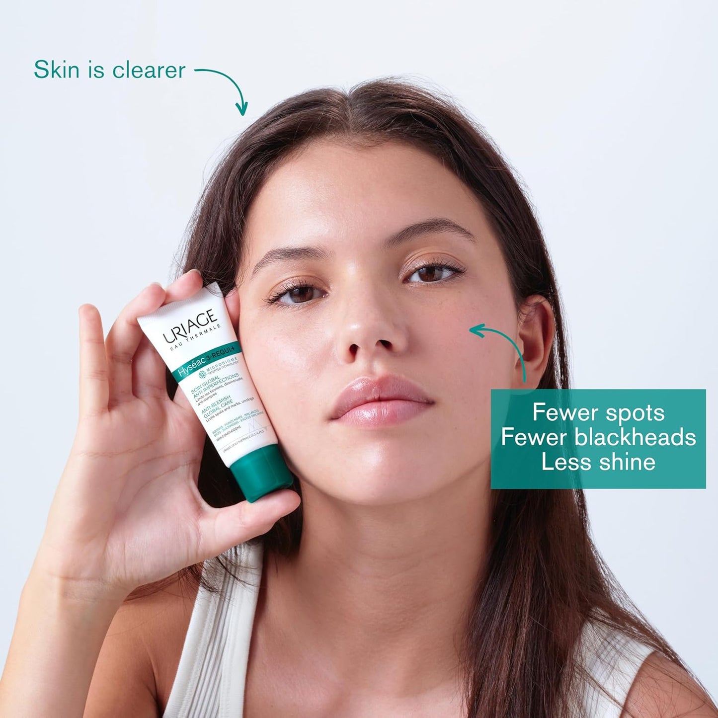 Uriage - Hyseac - 3 Regul+ - Face Moisturizer For Oily Skin Prone To Acne - Pimples, Spots, Blackheads And Blemish Control with Salicylic Acid, AHA And Zinc - 40ml