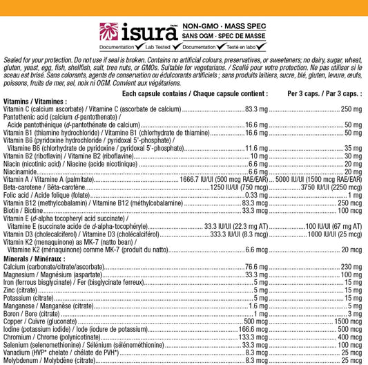 Natural Factors Multifactors Women's Veg-Capsules, 90-Count