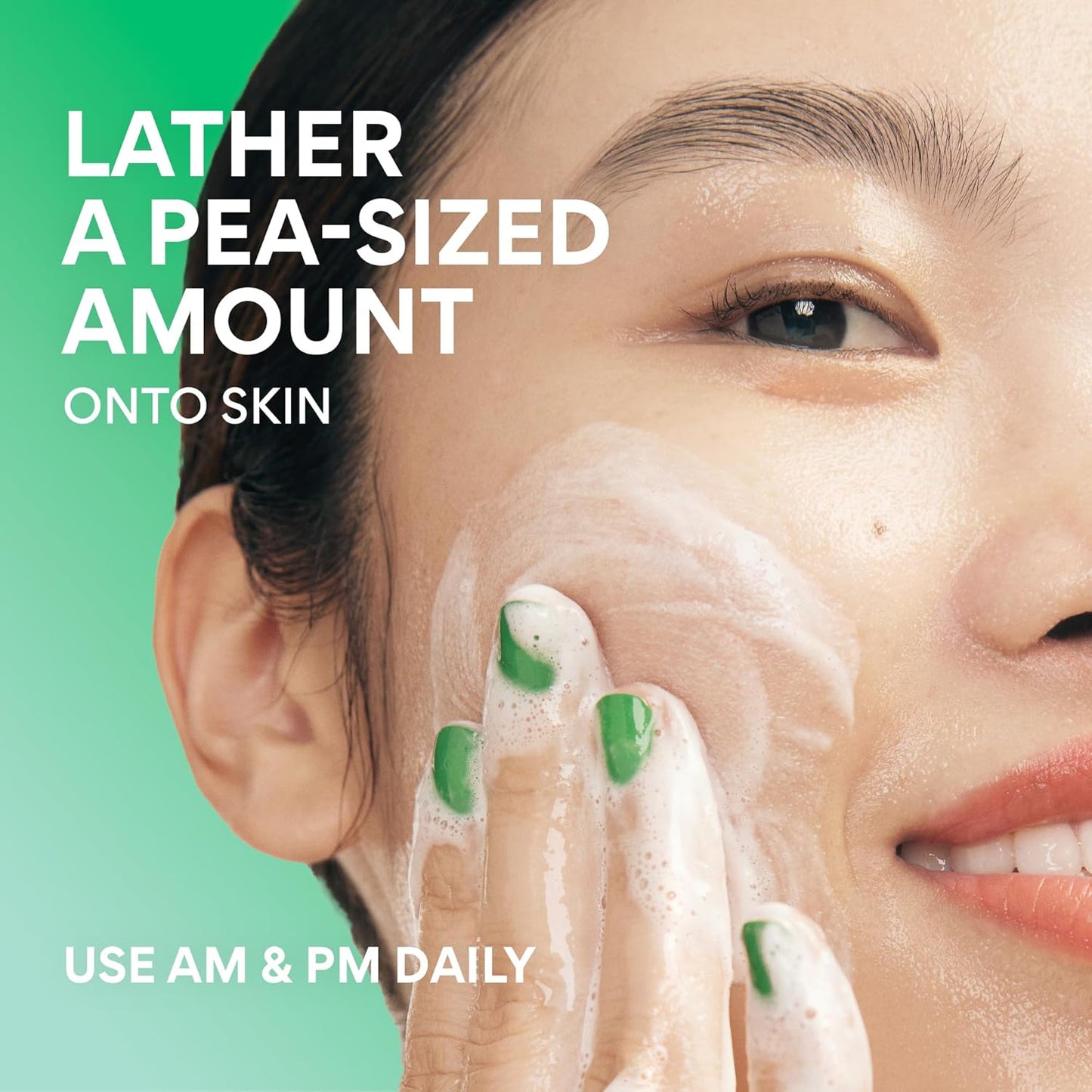 innisfree Green Tea Amino Acid Cleansing Foam, Sulfate-Free Hydrating Korean Face Wash, Gentle Lather, pH-Balanced Skincare