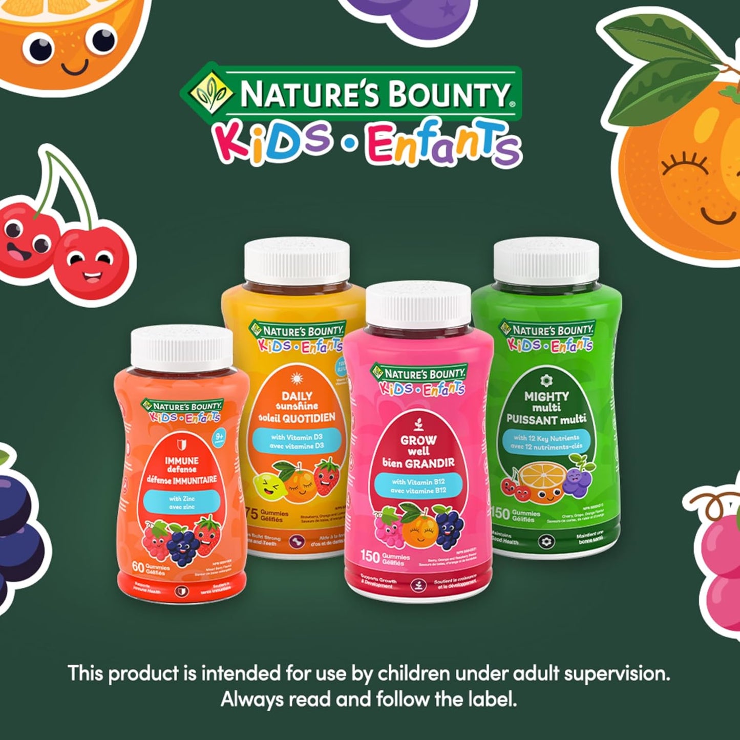 自然之寶兒童每日陽光維生素 D3,每粒軟糖僅含 1 克糖,支持免疫功能,幫助骨骼和牙齒發育,促進鈣和磷的吸收,350 克