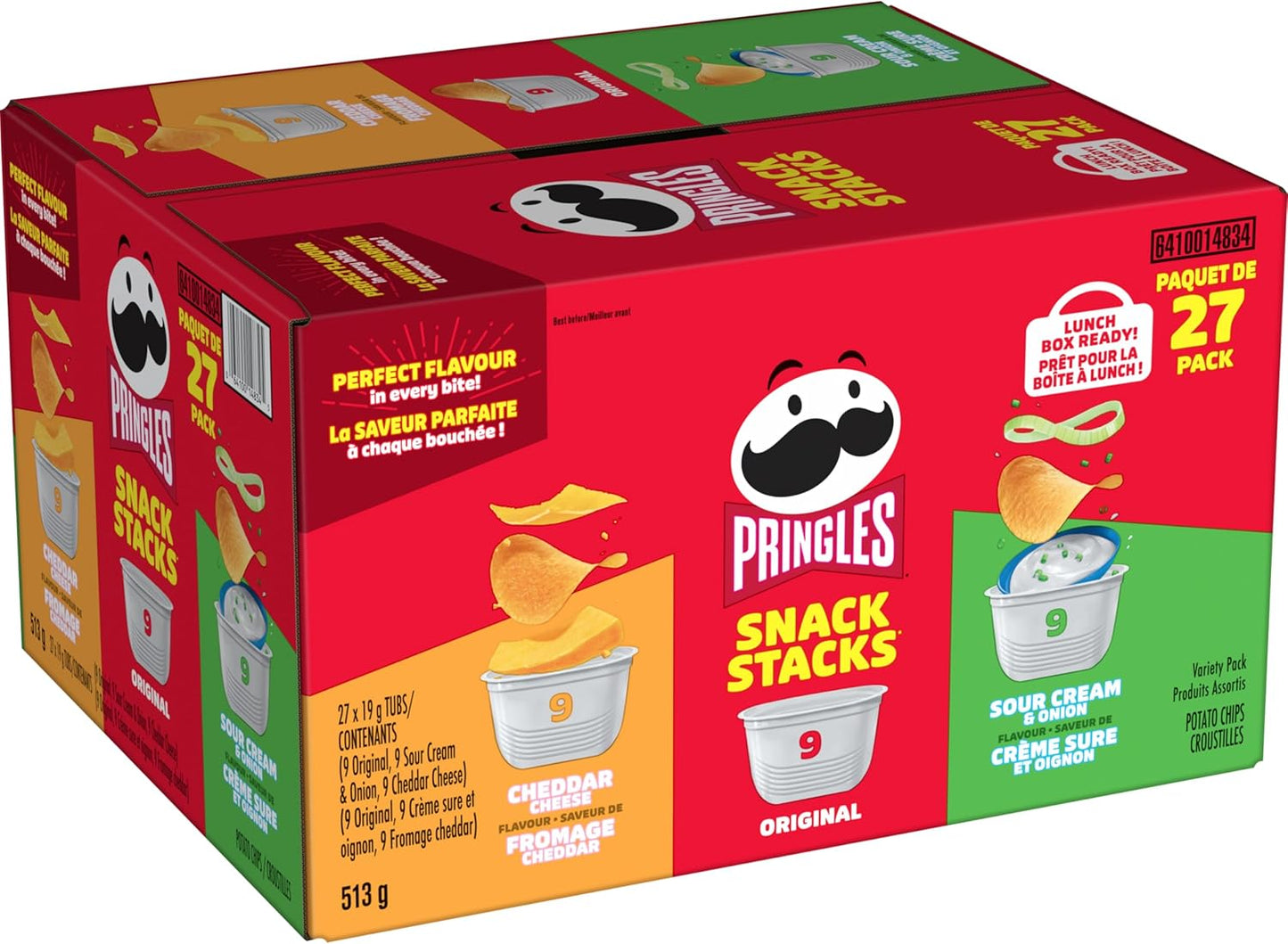 Pringles Snack Stacks 薯片什锦装 27 片(27 x 19 克)