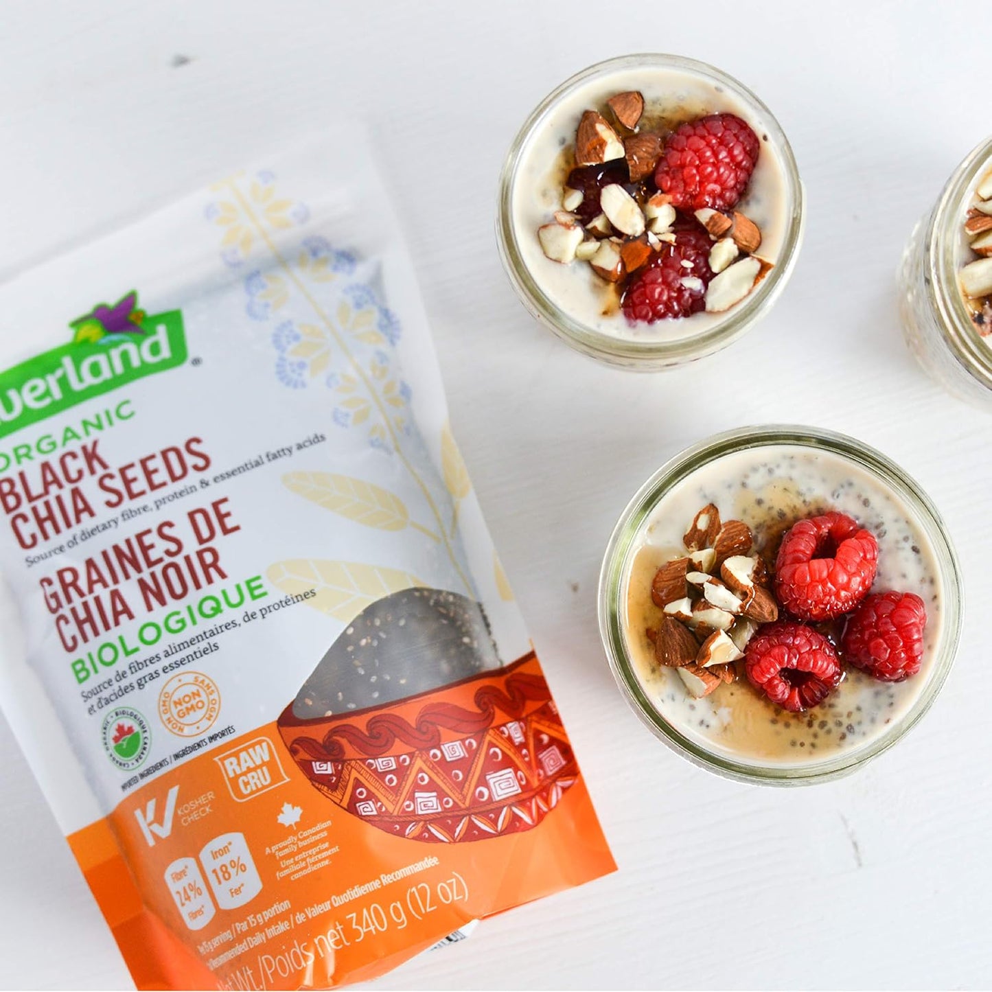 Everland Organic Chia Seeds Black, 340gm