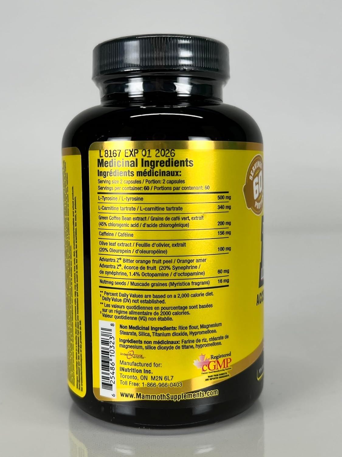 Mammoth Burn | Fat Burner Weight Loss Supplement | 120 Capsules