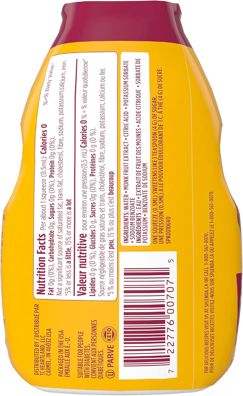 Splenda 無卡路里餐桌甜味劑 100ml