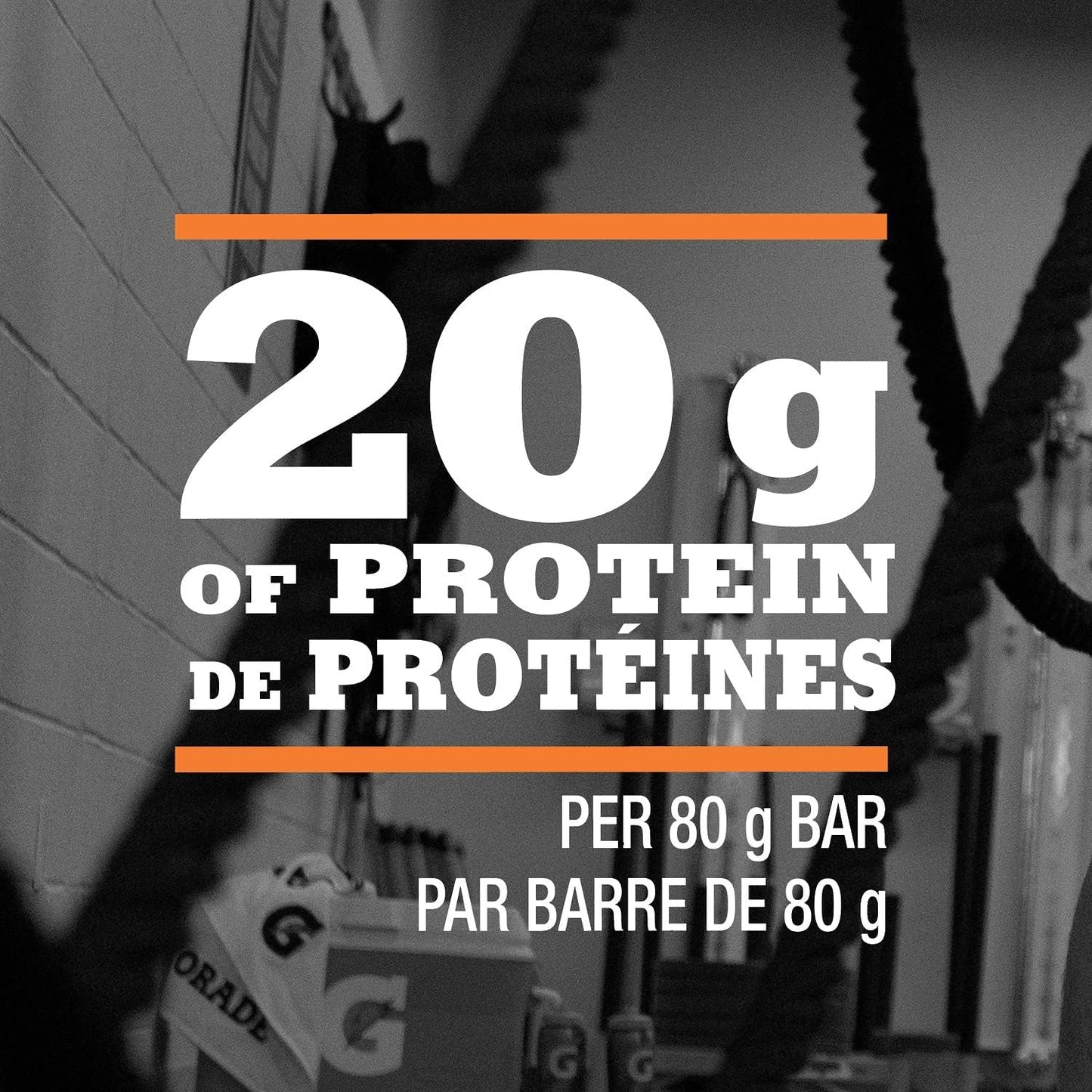 Gatorade Whey Protein Bar - Chocolate Caramel Flavour, Multi-Pack, 12 Bars, 960 g (Pack of 4)