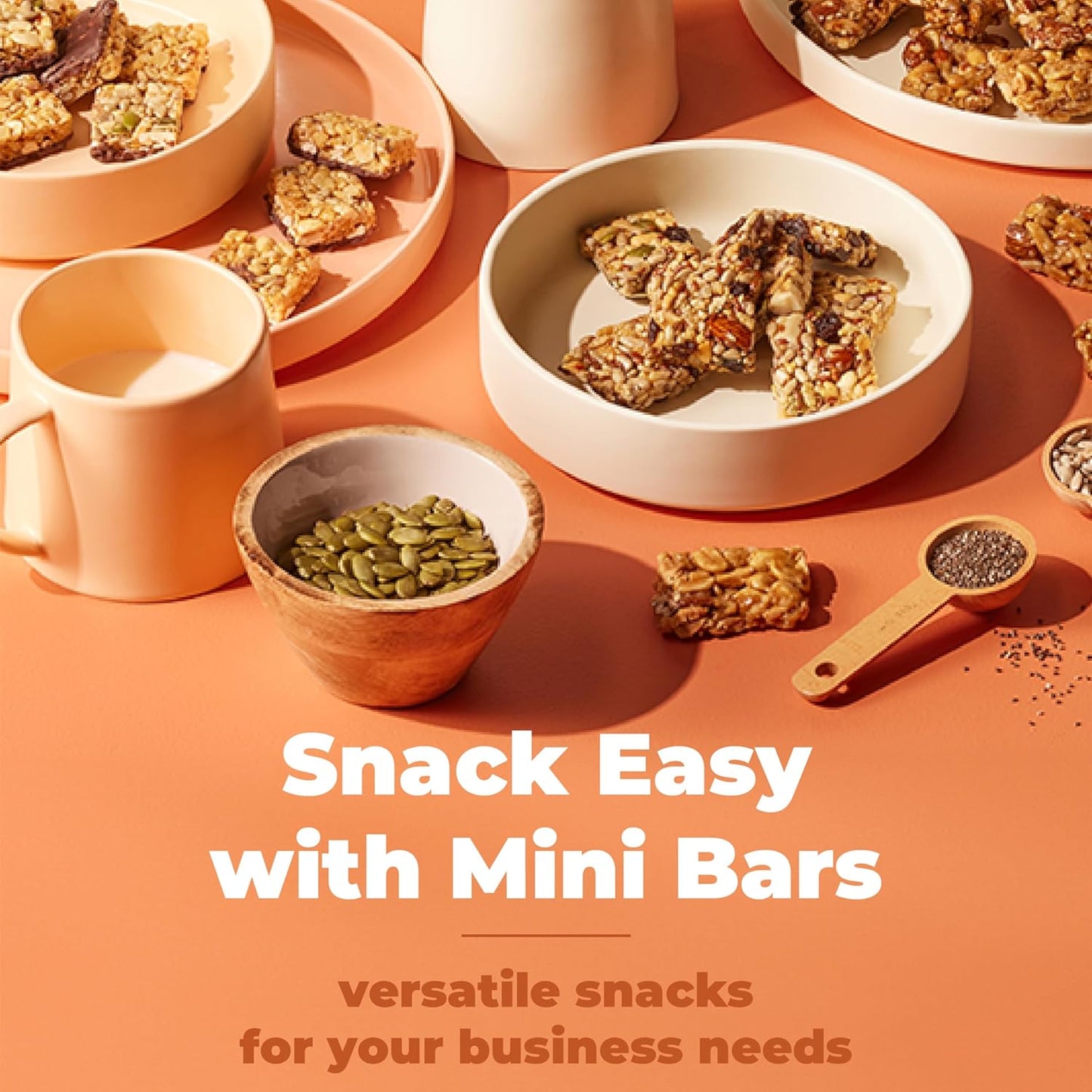 Yupik Organic Dark Choco Salted Caramel Mini Bars, 454 g Individually Wrapped, Healthy Snack On the Go, Nut Bars, Gluten-Free, All Organic Ingredients, Cashews, Dark Chocolate, Sunflower Seeds, Peanuts, Pumpkin Seeds, To…