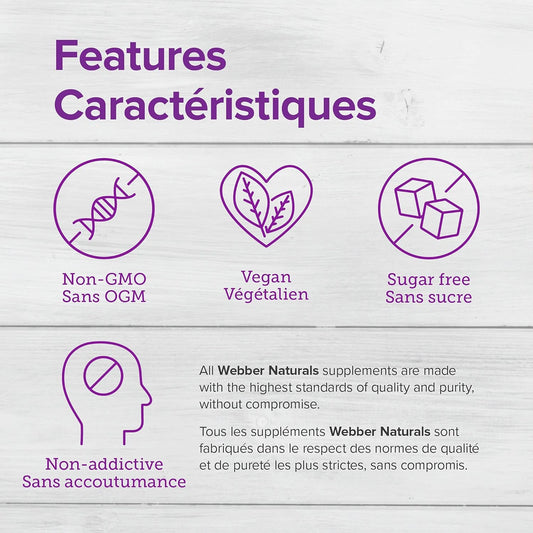 Webber Naturals 褪黑激素 5 毫克强效液,100 毫升,草莓味,助眠,纯素