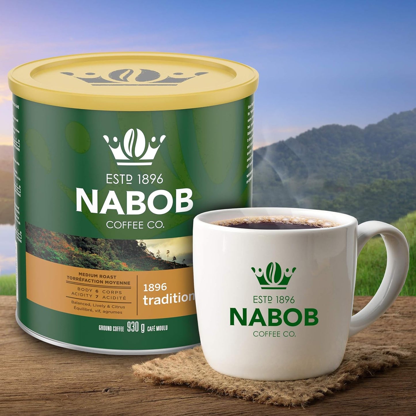 Nabob 传统细磨咖啡粉,930克