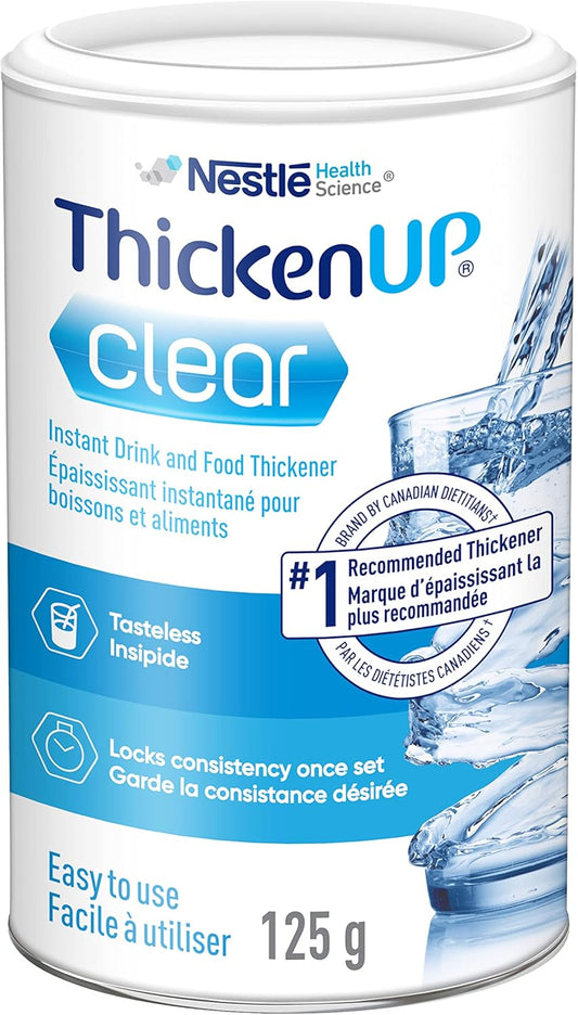 ThickenUp Clear, Instant Food and Drink Thickener, 125g Canister & ThickenUp Clear, Instant Food and Drink Thickener, 24 x 1.4g Sachets