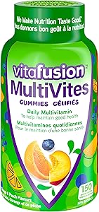 Vitafusion MultiVites 成人複合維生素軟糖,富含 12 種必需營養素,150 粒軟糖,可供 2.5 個月食用,包裝可能有所不同