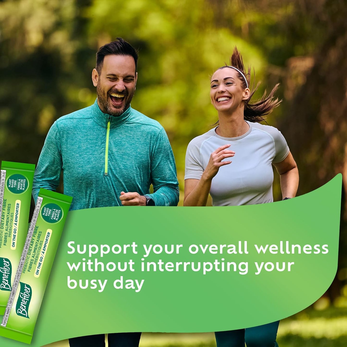 Benefiber On The Go Prebiotic Dietary Fibre Powder, Unflavoured, Stick Packs, Sugar-Free - (28 x 4 g Stick Packs)