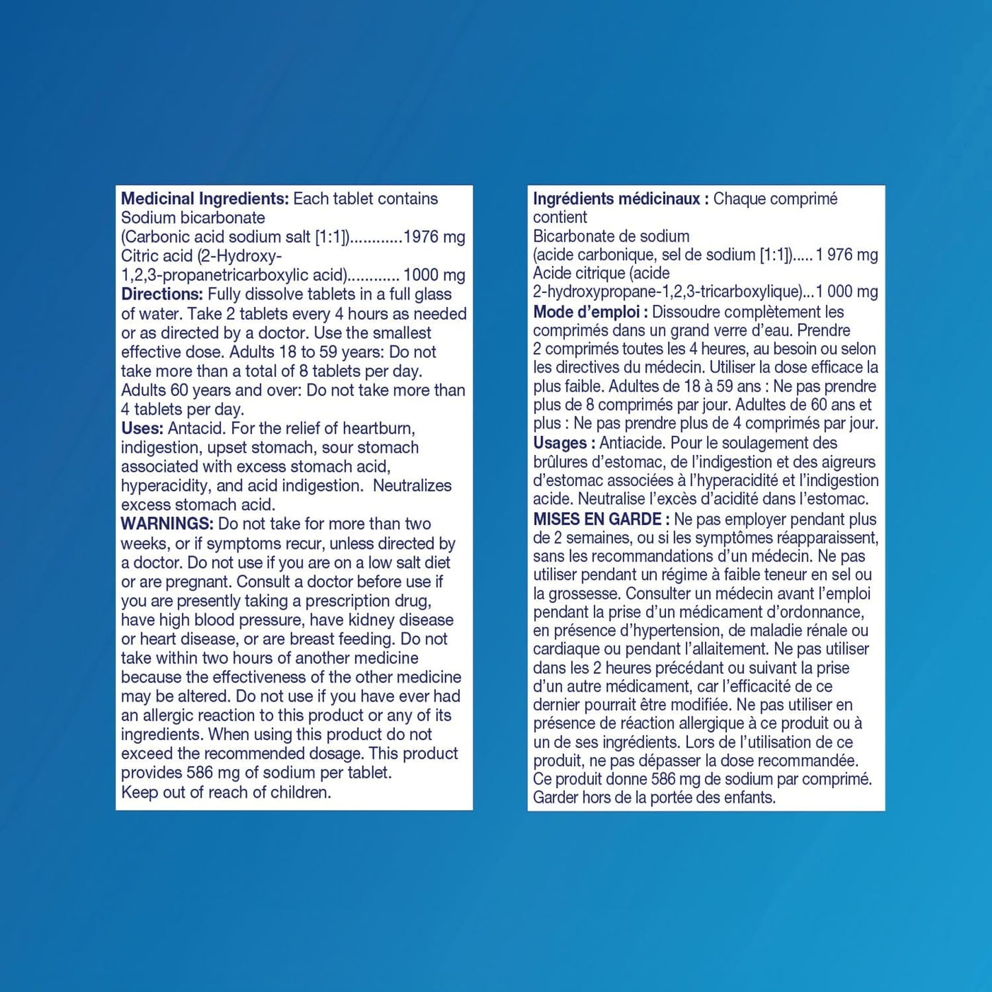 Alka-Seltzer 抗酸剂胃灼热缓解泡腾片 - 强效片剂,用于缓解胃灼热、胃酸、胃部不适,含碳酸氢钠和柠檬酸,24 片泡腾片