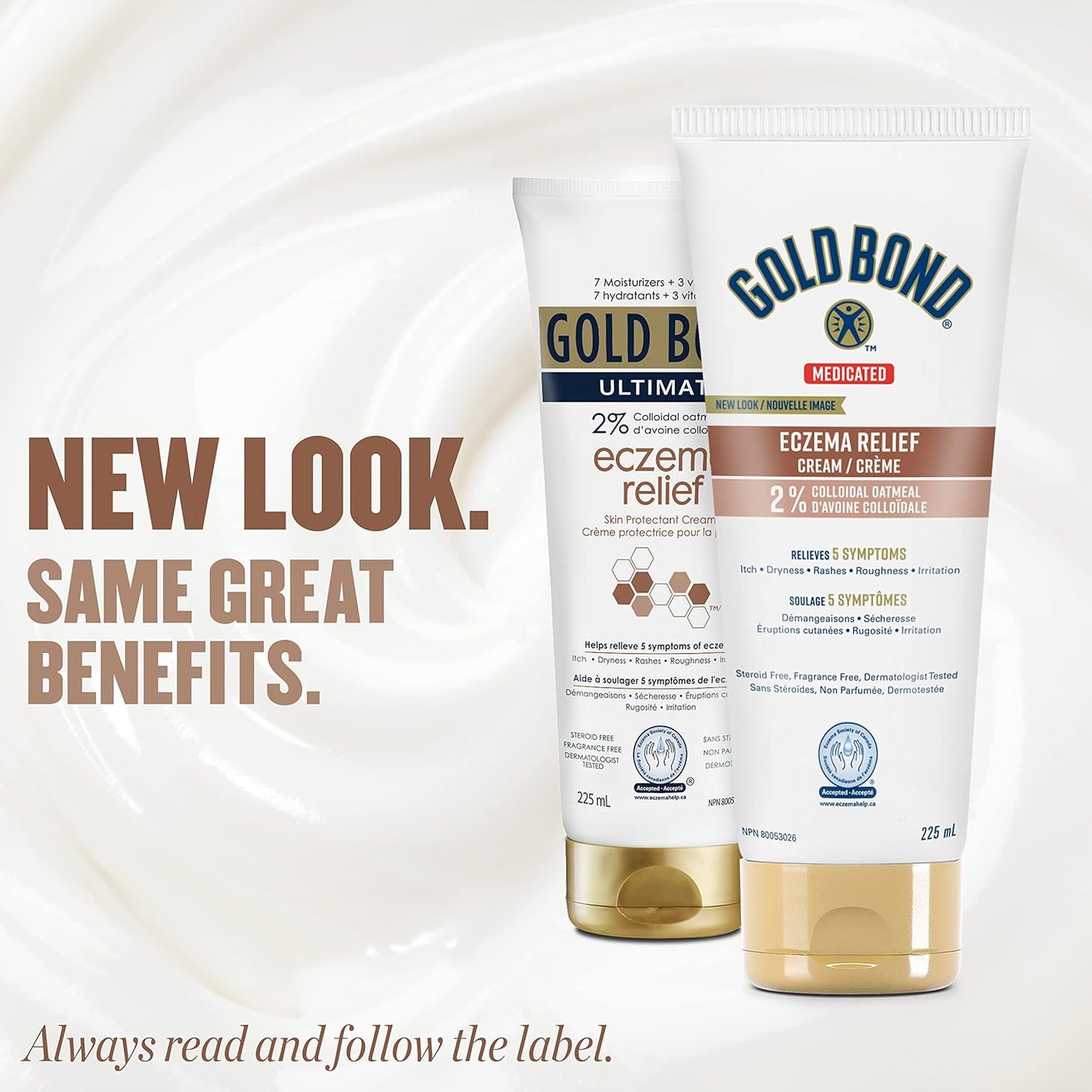 Gold Bond 药用湿疹舒缓乳液 + Gold Bond 药用湿疹舒缓霜