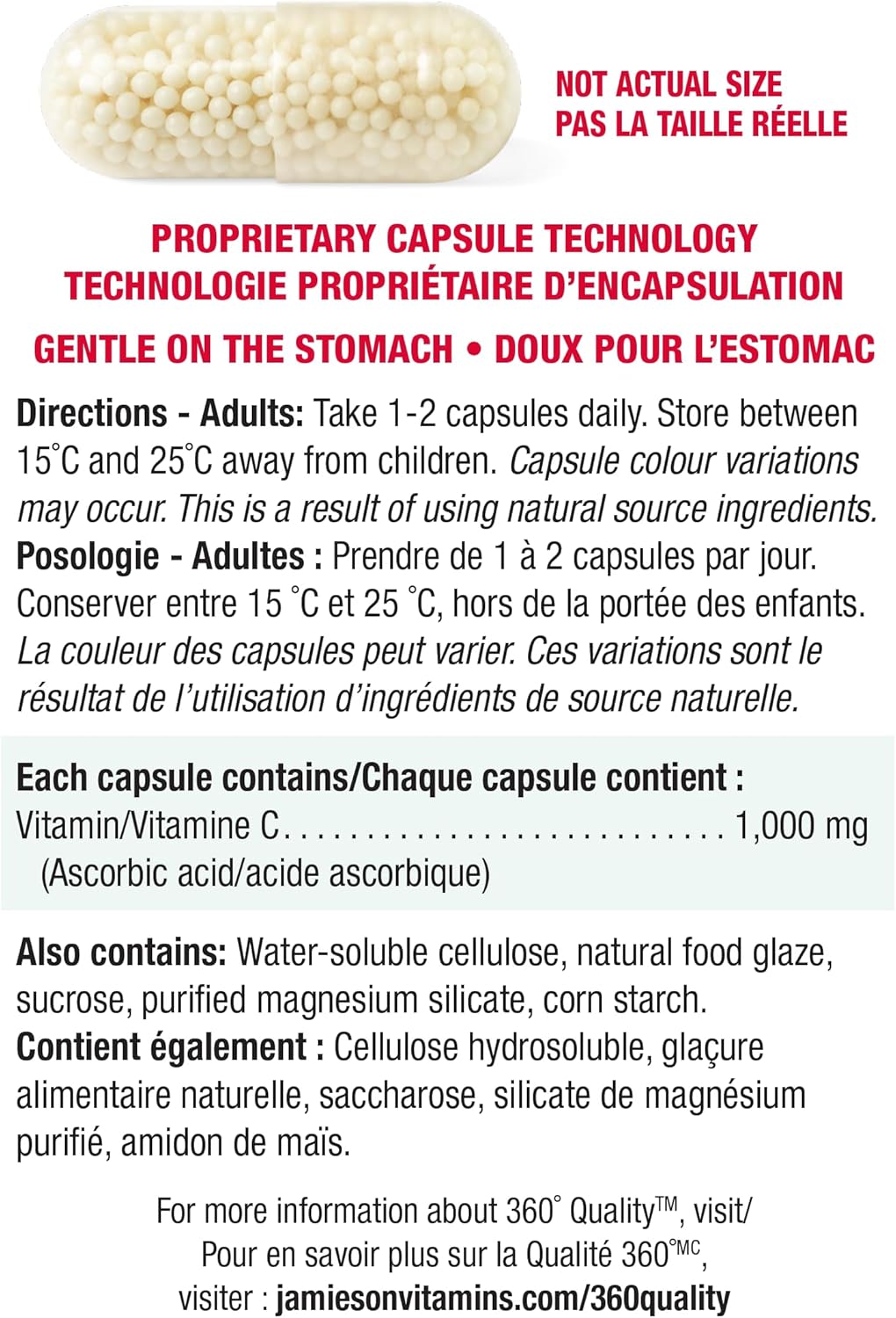 Jamieson 維生素 Exxtra C 緩釋片 1,000 毫克,高效吸收,生物利用度高,溫和不傷胃,支持免疫健康,強健牙齒和骨骼。素食,無麩質,75 粒膠囊,加拿大製造