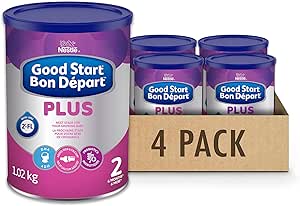NESTLÉ GOOD START Plus 2 Baby Formula, Powder, 6+ Months, 1.02 Kg, 4 Count