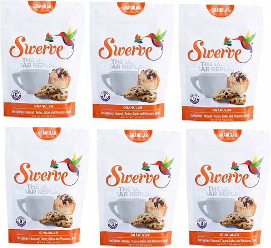 Swerve The Ultimate Sugar Replacement - Granular, 340 Grams, Pack of 6