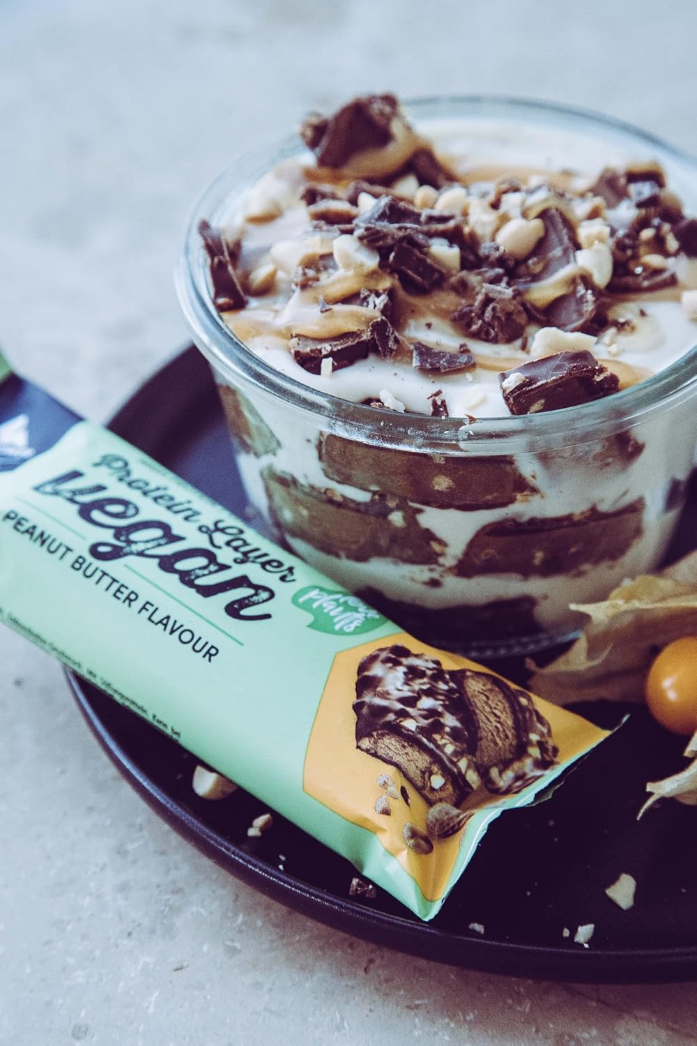 Multipower 纯素蛋白棒 - 布朗尼口味 - 植物基高蛋白零食 - 55克(15包)